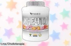 Proteína de suero DYNAMIX Whey 100% Professional sabor fresa cookies en pack de 2 kg, ¡super chollo a precio tirado que vuela! Aprovéchalo y siente la energía del cambio.