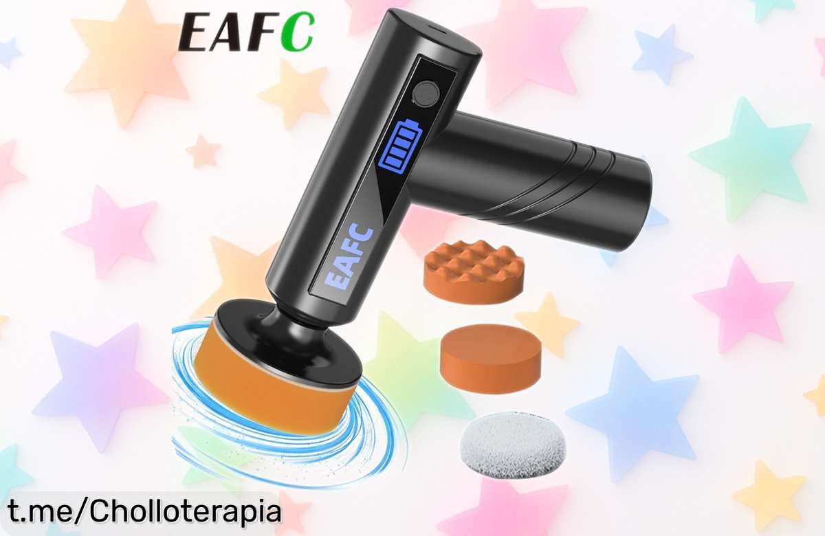 Pulidor de coche inalámbrico de mano EAFC: deja tu carrocería impecable y luciendo como nueva con un precio loco, ¡no te quedes sin el tuyo y sorprende a todos!