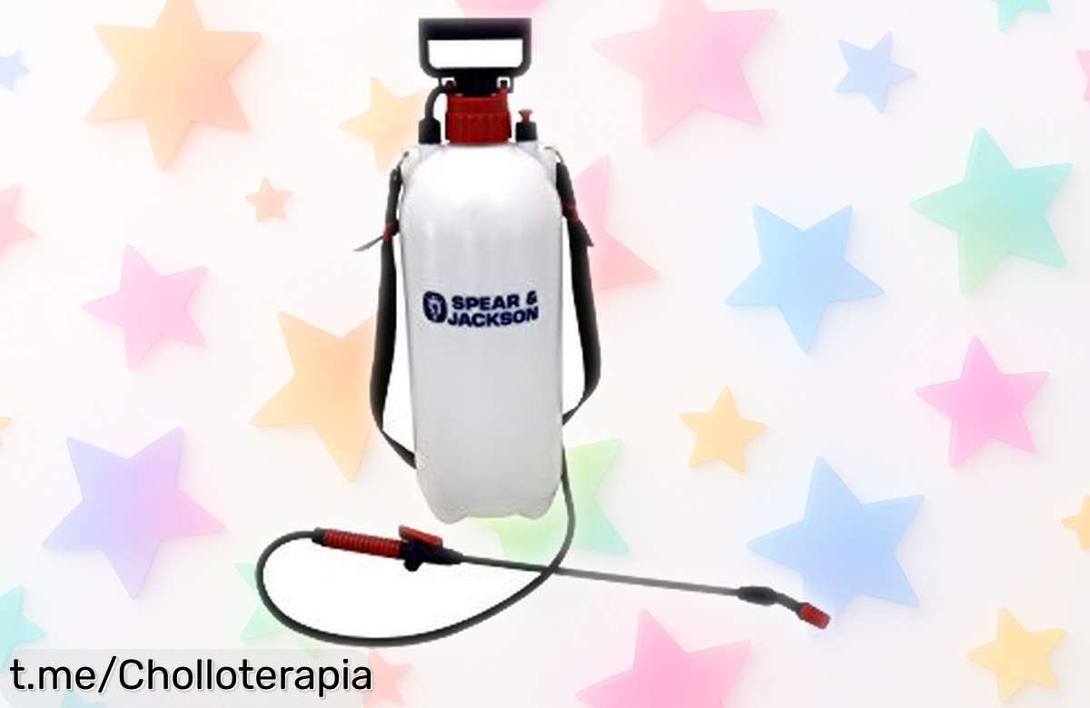 Pulverizador a presión de 8 litros Spear & Jackson, ¡ofertón irresistible que vuela rápido! Trabaja sin parar con seguridad y llévate esta maravilla antes de que se agote.