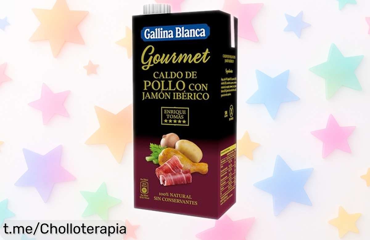 Puro sabor en cada sorbo: caldo gourmet de pollo con jamón Gallina Blanca a un precio regalado, ¡perfecto para realzar tus platos! No te lo pierdas y llena tu despensa ya.