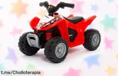 Quad eléctrico para niños modelo Honda H3 con luces y sonidos a precio tirado, ¡los peques se lo van a pasar en grande! No digas que no te avisé, las unidades vuelan rápido.