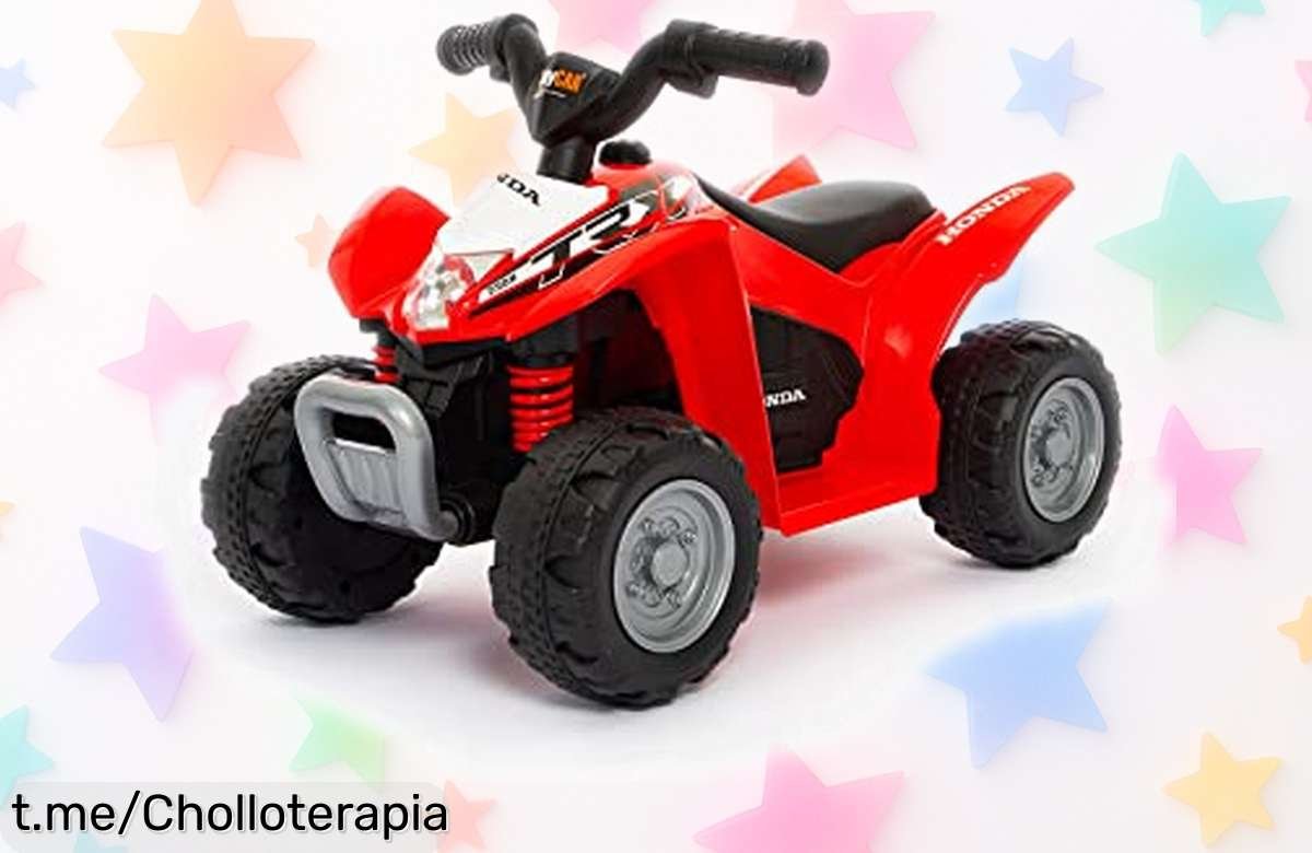 Quad eléctrico para niños modelo Honda H3 con luces y sonidos a precio tirado, ¡los peques se lo van a pasar en grande! No digas que no te avisé, las unidades vuelan rápido.
