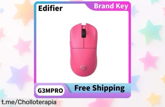 Ratón inalámbrico para gaming Edifier G3M Pro, ¡disfruta de su precisión y llévatelo a precio de risa! No te pierdas esta oferta limitada que hará vibrar tus partidas.