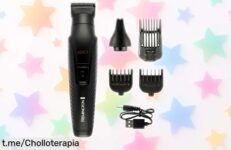 Recortadora 10 en 1 Remington G10 PG2100, ¡kit completísimo con cuchillas afiladas a precio de escándalo! Aprovecha antes que se acabe y cuídese como merece.