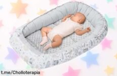 Reductor de cuna para recién nacido Medi Partners, ¡super chollo! Protege como el vientre y es ajustable hasta los 9 meses. Un ofertón que cuida a tu bebé sin complicaciones, no te lo pierdas.