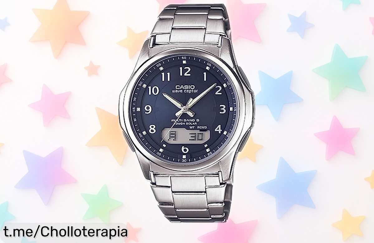 Reloj analógico-digital para hombre con correa de acero a precio loco, ajustable a 6 zonas y resistencia al agua; ¡no te quedes sin el tuyo antes de que se agote!