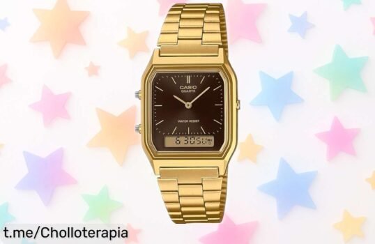 Reloj clásico Casio AQ 230GA con estilo retro a precio de risa, aprovechalo antes de que se agote y destaca con cada segundo en tu muñeca.