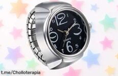 Reloj de dedo elástico JewelryWe con diseño único a precio loco, ¡no te lo puedes perder! Un detallazo que hará brillar tus momentos.