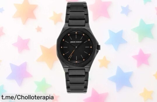 Reloj elegante Armani Exchange para mujer: diseño octogonal, correa ajustable y resistente al agua. Precio rebajado que no querrás dejar escapar, ¡hazlo tuyo hoy mismo!