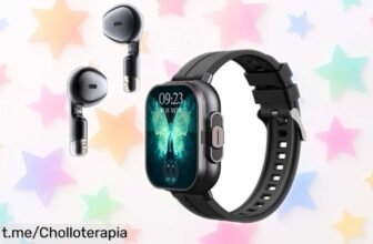 Reloj inteligente 2 en 1 Yanmis con auriculares integrados: ¡un ofertón que vuela a precio de chollo! No te pierdas la oportunidad de hacerte con él ya mismo.