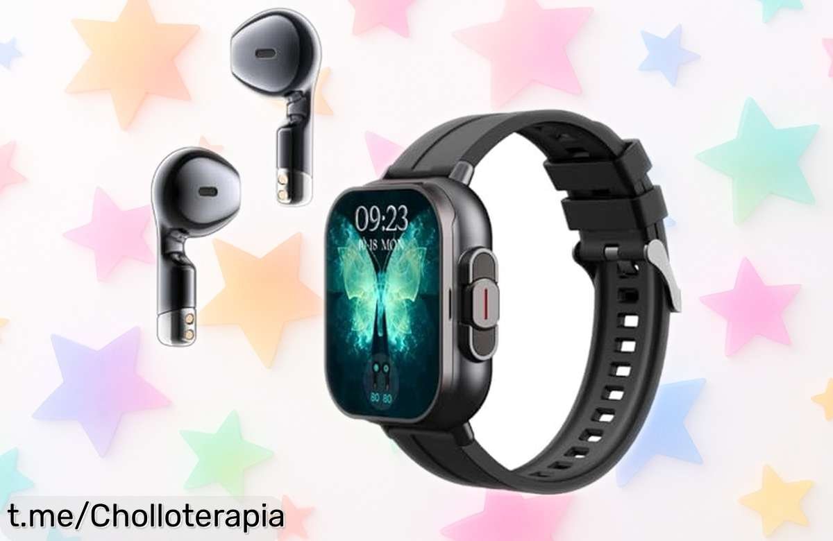 Reloj inteligente 2 en 1 Yanmis con auriculares integrados: ¡un ofertón que vuela a precio de chollo! No te pierdas la oportunidad de hacerte con él ya mismo.