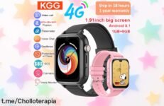 Reloj inteligente 4G para niños con GPS y videollamada ahora a precio de risa, ¡habla con ellos al instante y no te quedes sin el tuyo!