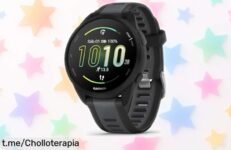 Reloj inteligente Garmin Forerunner 165 Music con GPS y música, ¡super chollo que vuela! Aprovecha antes de que se agote y corre hacia tus metas con estilo.