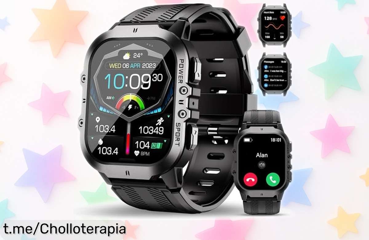 Reloj inteligente deportivo OUKITEL: resistente, con GPS y llamadas Bluetooth a un precio de escándalo que no durará mucho. ¡Date prisa antes de que desaparezca!