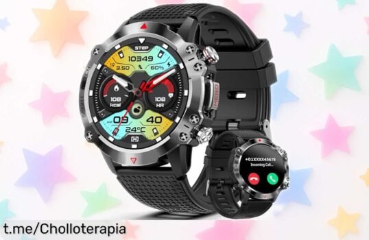 Reloj inteligente para hombre con funciones increíbles y batería de 10 días: ¡ofertón que desaparece! No te lo pierdas, hazte con el tuyo antes de que sea tarde.