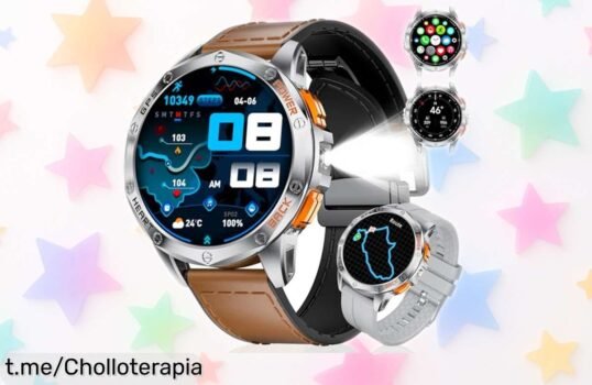 Reloj inteligente resistente estilo militar ESFOE GPS: caída de precio increíble en el mejor aliado para tus aventuras, ¡hazlo tuyo antes de que se agote esta oferta única!