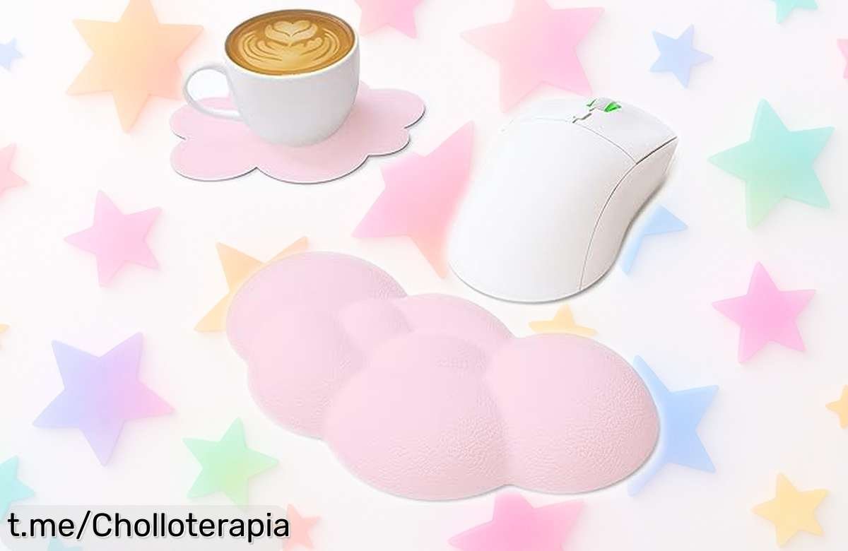 Reposamuñecas en forma de nube ZIYOU LANG, el apoyo que necesitas para trabajar felizmente y sin dolor a un precio loco que no querrás dejar escapar.