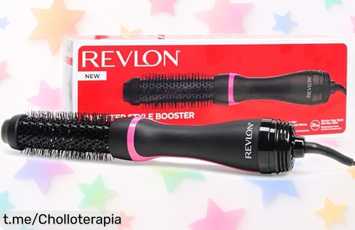 Revitaliza tu cabello con el cepillo secador redondo Revlon OneStep Style Booster, ¡ahora a precio de ganga que no querrás dejar pasar!