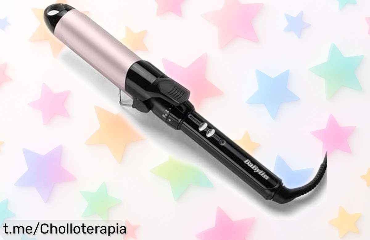 Rizador de pelo Babyliss 38 mm, un ofertón que calienta al instante para rizos perfectos. ¡No dejes pasar el precio loco y consigue un look espectacular ya!
