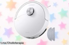 Robot aspirador y fregasuelos con succión bestia de 10.000 Pa, ¡un ofertón que no puedes dejar escapar! Aprovecha esta rebaja antes de que desaparezca y disfruta un hogar limpio sin esfuerzo.