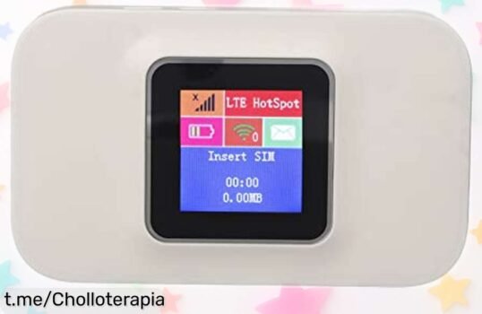 Router WiFi portátil Estink que conecta 10 dispositivos y lleva internet a donde vayas, ¡ahora a un precio de ganga! No dejes pasar esta oportunidad única para estar siempre conectado.