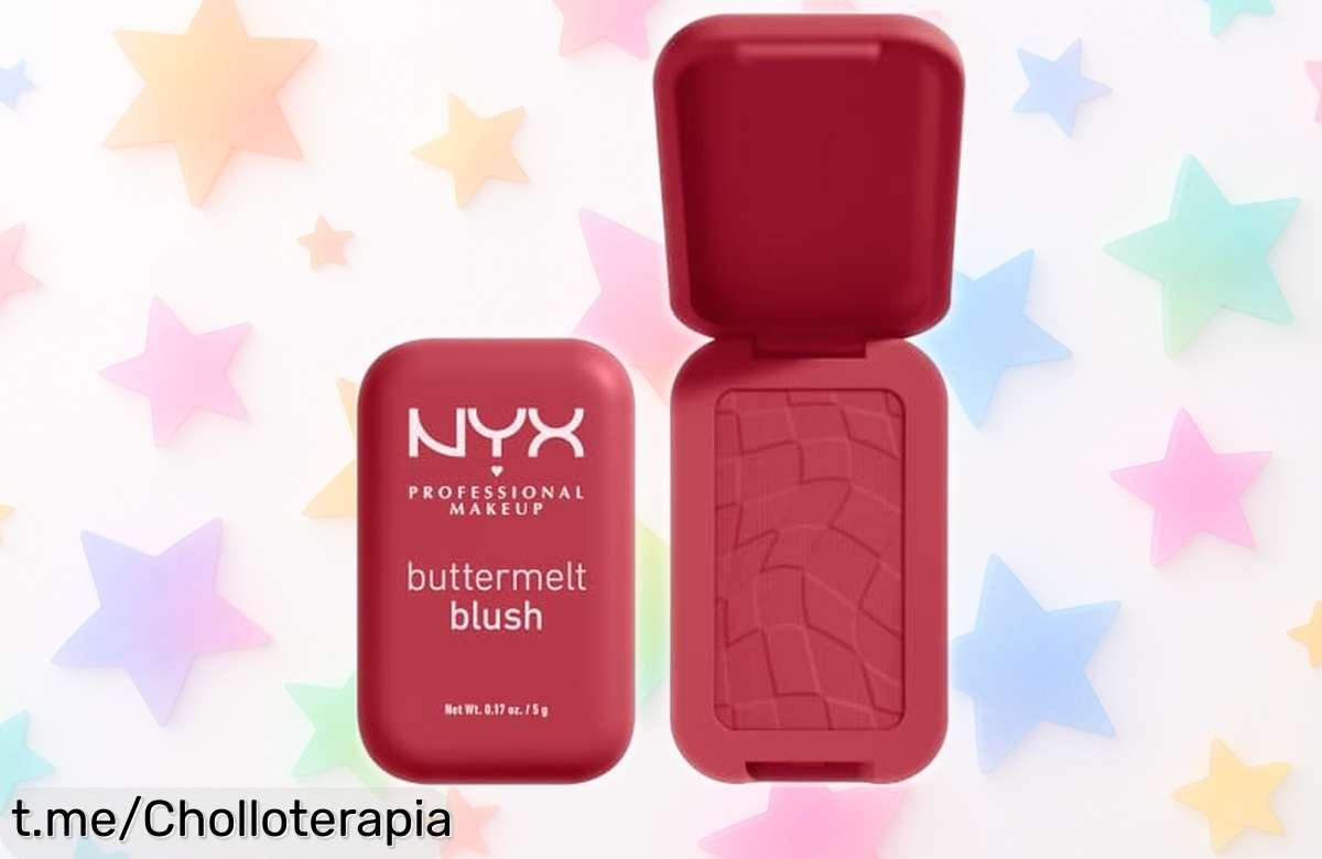 Rubor en polvo Buttermelt de NYX: ¡Oferta exclusiva con duración de hasta 12 horas! No te lo pierdas, vuela a llevarte el acabado perfecto que tanto deseas.