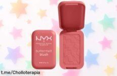 Rubor en polvo Buttermelt de NYX, el color intenso que dura 12 horas y se funde como mantequilla; ¡un chollo que te hará lucir radiante todo el día, no lo dejes escapar!