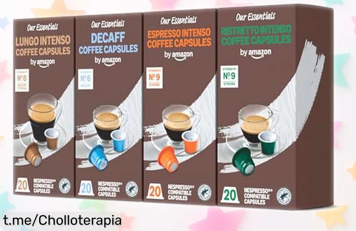 Sabrosas cápsulas de café Nespresso con aroma a caramelo y chocolate, emballadas en un pack de 80, ¡ahora al mejor precio del mercado! No te quedes sin el tuyo.