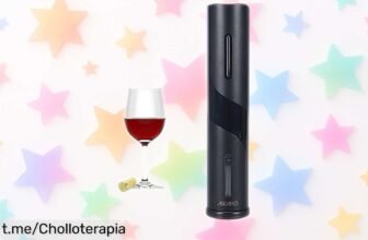 Sacacorchos eléctrico AIKARO, quita el corcho en 6 segundos y abre hasta 80 botellas, aprovecha este precio irreal antes de que se acabe y sorprende a tus invitados.