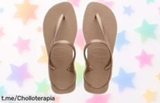 Sandalias Urban Havaianas Flash: ¡rebajas irresistibles y modernas con tiras metálicas que se irán volando, no dejes pasar esta oportunidad!