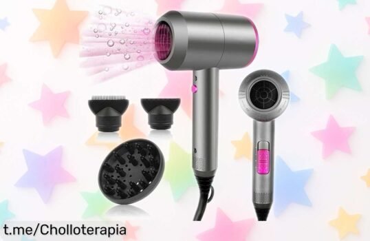 Secador de pelo profesional con motor AC que te deja el cabello brillante, ¡precio de risa y unidades volando! No esperes más para lucir un peinado espectacular.