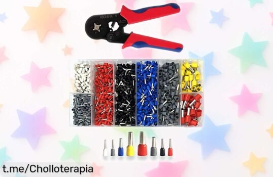 Set EasyULT de crimpar cables y conectores, ¡ofertón único con 1250 terminales! Transforma tu trabajo en un chollo sin complicaciones, ¡aprovéchalo ya para hacerlo perfecto!