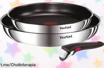 Set de 3 sartenes Tefal Ingenio Cook Eat, ¡una pasada en calidad y con un precio brutal! No te quedes sin las tuyas, corren como la pólvora.