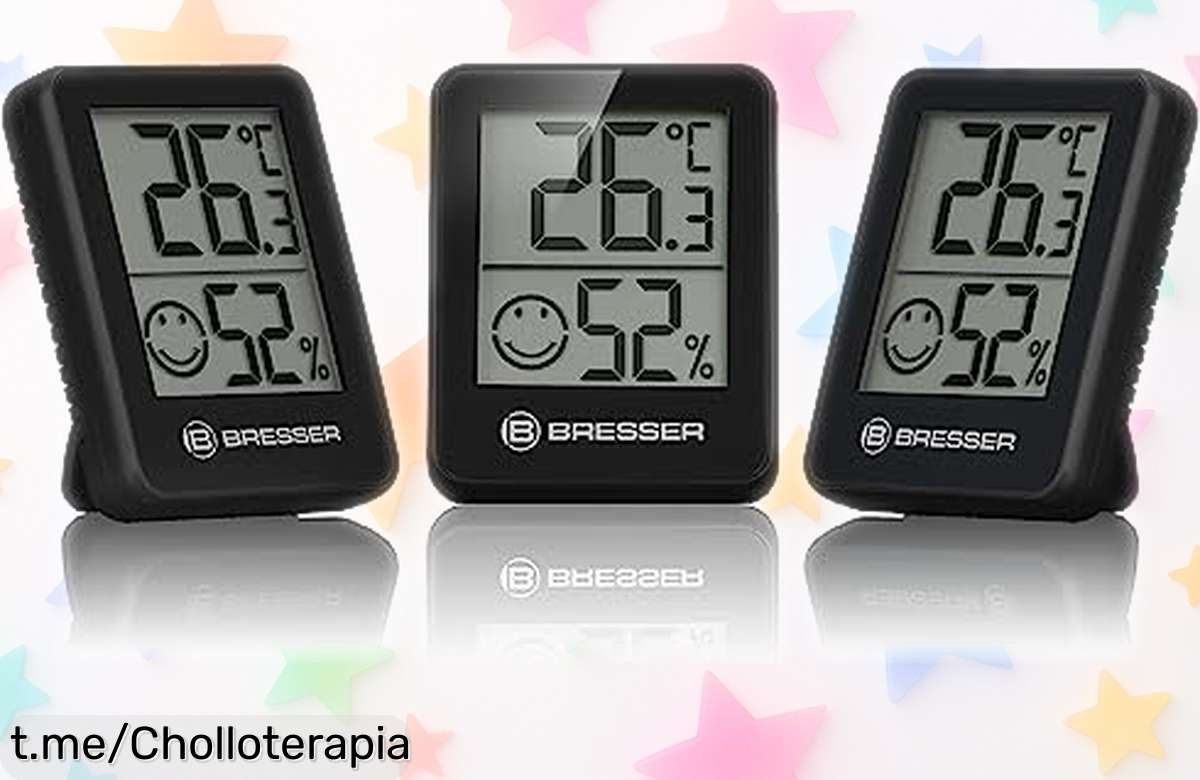 Set de 3 termómetros e higrómetros ideal para tu hogar, precio ridículo y fácil de colocar. No pierdas la oportunidad, ¡que vuelan rápido!