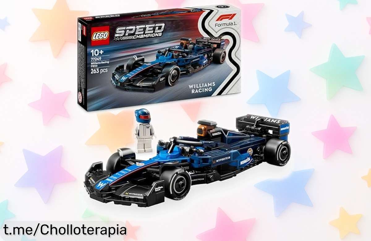 Set de coche de carreras Williams Racing FW46 con minifigura LEGO Speed Champions, ¡ofertón que no puedes dejar escapar! Prepárate para la emoción y construye tu propia pista.