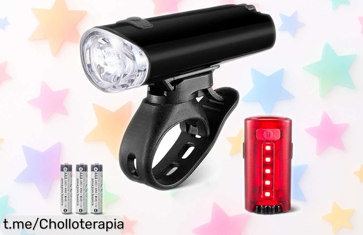 Set de luces LED para bici Amazon Basics, potencia y seguridad a precio ridículo; pedalea tranquilo y no te quedes sin el tuyo antes que se agoten