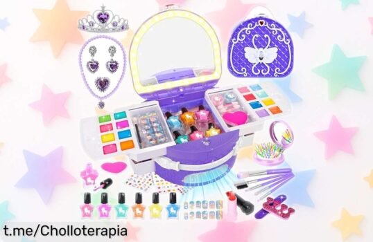 Set de manicura para niñas Herenear con secador, ¡rebajado y listo para crear momentos mágicos en su propio salón en casa!