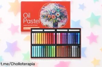 Set de pasteles al óleo con 52 colores vivos y suaves, ahora a un precio tirado que volará; ¡aprovecha esta oportunidad única para dar vida a tus obras antes de que se agote!