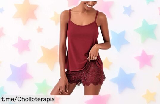 Set de pijama sexy de encaje RSLOVE que destaca tu figura, con un ofertón increíble por tiempo limitado. ¡Hazte sentir especial en cada noche!