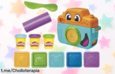 Set de plastilina PlayDoh con avión y sellos de animales, ¡ofertón que vuela! Decora, crea y juega mientras desarrollas habilidades en tus peques al mejor precio. ¿Te lo vas a perder?