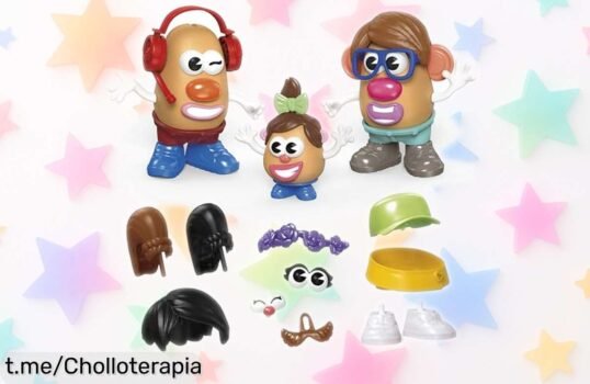 Set familiar CREA tu Familia Potato Head con descuento brutal, diversión en cada pieza y montaje fácil; a este precio vuela ¡Adquiere el tuyo ya y crea momentos inolvidables!