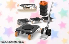 Set para mover muebles Oneon con dollies y elevador, precio bajado a un nivel que no podrás creer; ¡haz el trabajo pesado en minutos y disfruta de la satisfacción!