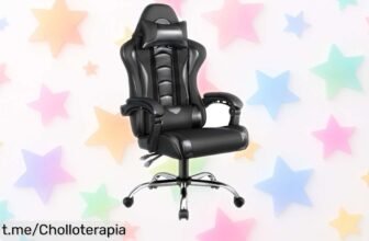 Silla gaming ergonómica Yaheetech con masaje USB, mejor precio del mercado y a punto de volar; juega cómodo horas sin parar, ¡hazte ya con la tuya antes que sea tarde!