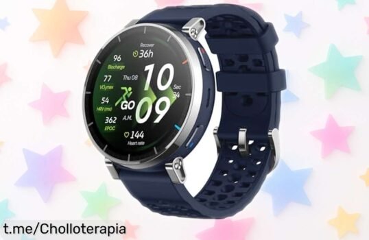 Smartwatch Amazfit Active 3 Premium para correr con GPS, pantalla AMOLED y batería de 12 días a precio loco. ¡Es tu oportunidad antes de que se agote!