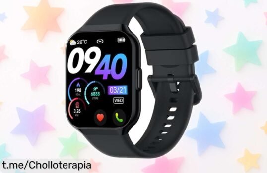 Smartwatch QCOQ con pantalla gigante y 110+ modos deportivos a precio loco, está volando de las estanterías; ¡no te quedes sin el tuyo!
