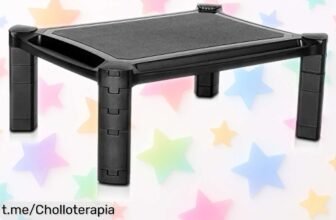 Soporte elevador para monitor V7 DT1HARS1E, el ofertón que transformará tu escritorio en un espacio ordenado y protegido, ¡no te quedes sin él porque esto vuela!