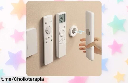 Soporte magnético para mandos de TV sin taladro, ¡ofertón a precio loco! Lleva 3 unidades y ahorra espacio ya mismo, no esperes más o se te escapan.