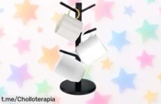 Soporte para tazas de café KYYGKY con diseño escalonado y montaje rápido a precio de risa, ¡pocas unidades disponibles! Hazte con el tuyo antes que se acaben.