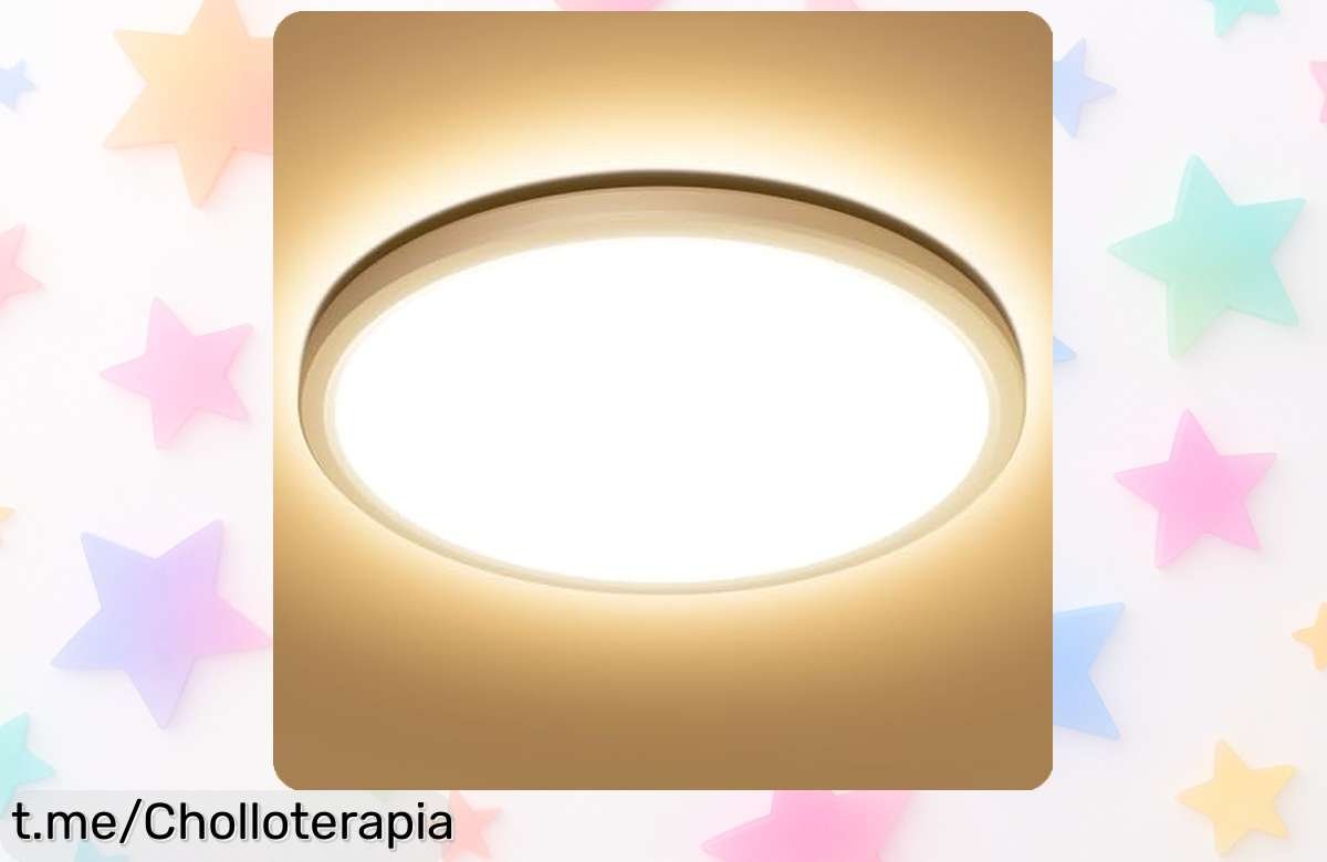 Sorprendente lámpara LED de techo Lepro, súper fina y resistente al agua a un precio tirado, ilumina tu hogar con estilo y calidez. ¡Házte con ella antes que se agote!