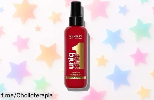 Spray protector térmico UniqOne de Revlon: ¡hidrata tu pelo, controla el encrespado y aprovecha este ofertón que se va volando! Tu cabello merece brillar ahora.